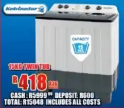 Lewis Kelvinator twin tub offer
