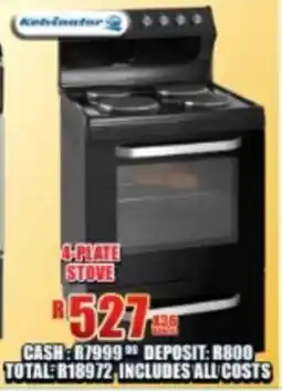 Lewis Kelvinator 4-plate stove offer