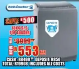 Lewis Kelvinator toploader offer