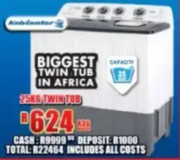 Lewis Kelvinator twin tub offer