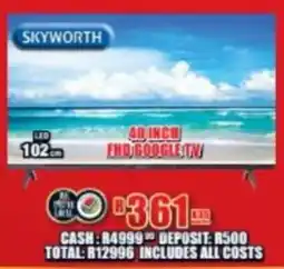 Lewis Skyworth 40 inch fhd google tv offer