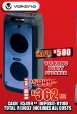 Lewis Volkano party speaker offer