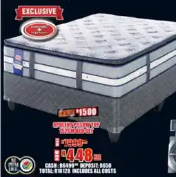 Lewis Medi plus opulent pillow top 152cm bed set offer