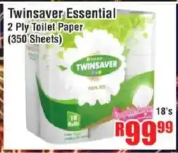 Devland Cash And Carry Twinsaver Essential 2 Ply Toilet Paper offer