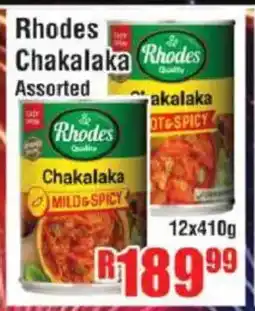Devland Cash And Carry Rhodes Chakalaka Assorted offer