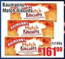 Devland Cash And Carry Baumanns Match Biscuits offer
