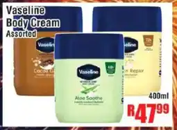 Devland Cash And Carry Vaseline Body Cream Assorted offer