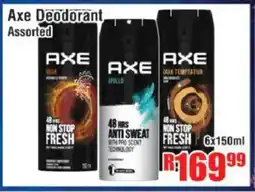 Devland Cash And Carry Axe Deodorant Assorted offer