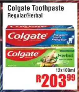 Devland Cash And Carry Colgate Toothpaste Regular/ Herbal offer
