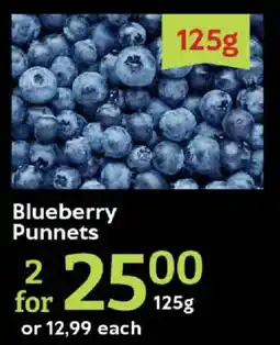 Oxford Freshmarket Blueberry Punnets offer