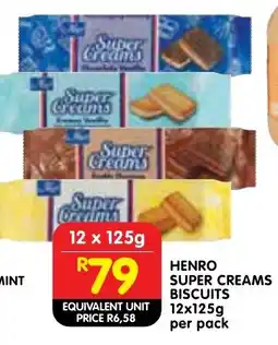 Shoprite Henro super creams biscuits offer