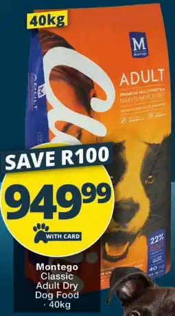 Checkers Montego Classic Adult Dry Dog Food offer