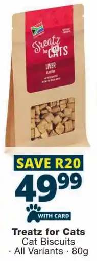 Checkers Treatz for Cats Cat Biscuits offer