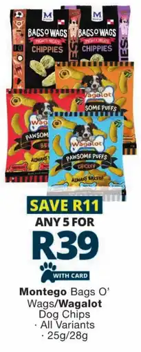 Checkers Montego Bags O' Wags/ Wagalot Dog Chips offer