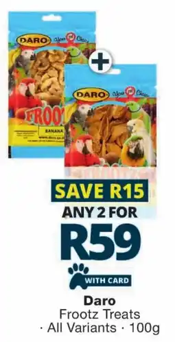 Checkers Daro Frootz Treats offer