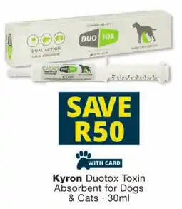 Checkers Kyron Duotox Toxin Absorbent for Dogs & Cats offer