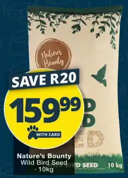 Checkers Nature's Bounty Wild Bird Seed offer