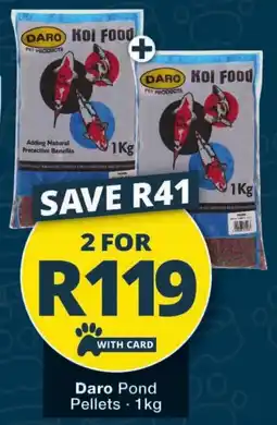 Checkers Daro Pond Pellets offer