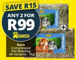 Checkers Daro Compressed Pet Bedding offer