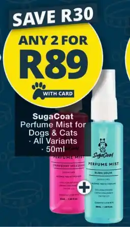 Checkers SugaCoat Perfume Mist for Dogs & Cats offer