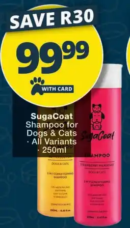 Checkers SugaCoat Shampoo for Dogs & Cats offer