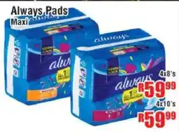 Devland Cash And Carry Always Pads Maxi offer