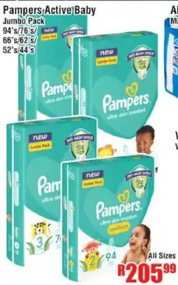 Devland Cash And Carry Pampers Active Baby Jumbo Pack offer