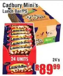 Devland Cash And Carry Cadbury Mini's Lunch Bar/ PS offer