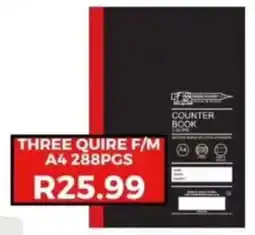 Saverite Three quire f/m A4 288pgs offer