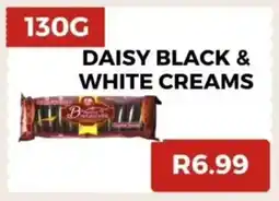 Saverite Daisy black & white creams offer