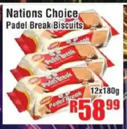Devland Cash And Carry Nations Choice Padel Break Biscuits offer
