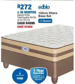 OK Furniture 152cm Vitara Base Set offer