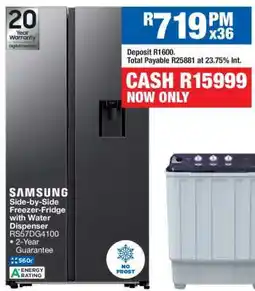 OK Furniture Samsung Side-by-Side Freezer-Fridge with Water Dispenser RS57DG4100 offer