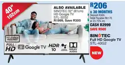OK Furniture SINOTEC Full HD Google TV STL-40G2 offer