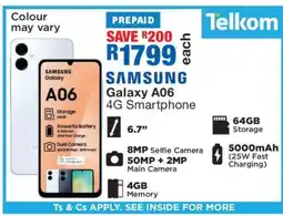 OK Furniture Samsung Galaxy A06 4G Smartphone offer