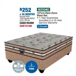 OK Furniture Restonic 137cm Rest Zone Base Set offer