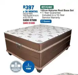 OK Furniture Restonic 152cm Natures Rest Base Set offer
