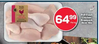 Pick n Pay PnP Fresh Chicken Braaipack 8s or 16s offer