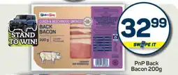 Pick n Pay PnP Back Bacon 200g offer
