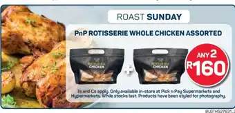Pick n Pay PnP Rotisserie Whole Chicken Assorted offer