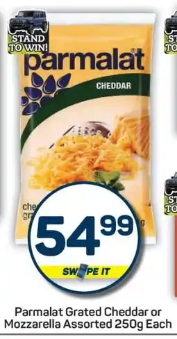 Pick n Pay Parmalat Grated Cheddar or Mozzarella Assorted 250g Each offer