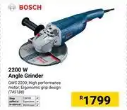Builders Warehouse Bosch 2200W Angle Grinder GWS 2200 (745188) offer