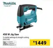Builders Warehouse Makita 450W Jig Saw (605144) offer