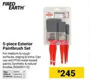 Builders Warehouse Fired Earth 5 Piece Exterior Paintbrush Set (850000110) offer