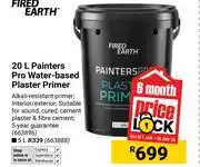 Builders Warehouse Fired Earth 20L Painters Pro Water Based Plaster Primer (663896) offer