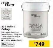 Builders Warehouse Fired Earth 20L Walls & Ceilings (561201) offer