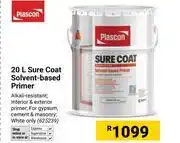 Builders Warehouse Plascon 20L Sure Coat Solvent Based Primer (625239) offer