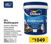 Builders Warehouse Dulux 20L Weatherguard (12523) offer
