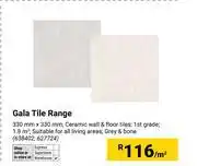 Builders Warehouse Gala Tile Range 330mm x 330mm (638402, 627724)-Per Sqm offer