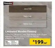 Builders Warehouse Trento Laminated Wooden Flooring 1218mx198mmx7mm (775712,775713,775714,775710,850025131,850025123) offer